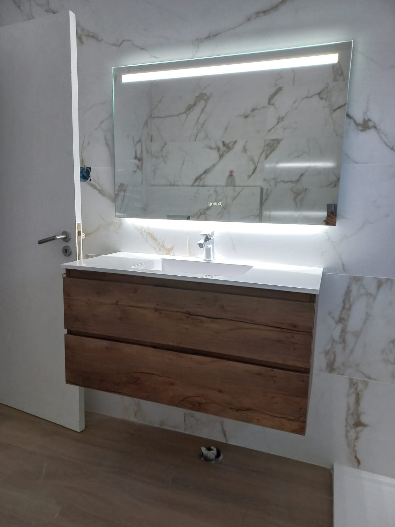 Detalhe de remodelação interior de apartamento
